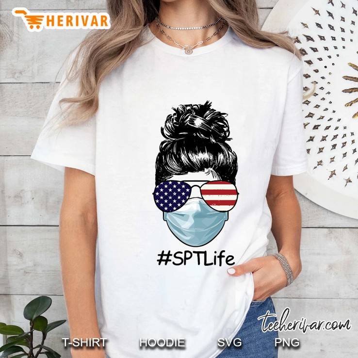 nurse shirt sptlife american flag facemask 2020 Ladies Tee