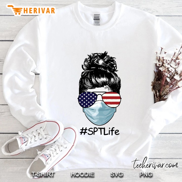nurse shirt sptlife american flag facemask 2020 Sweatshirt