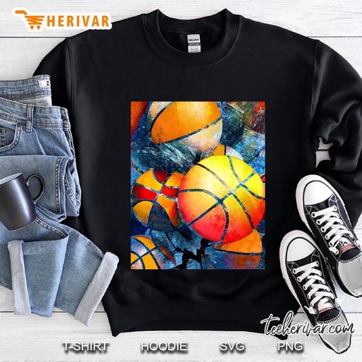 basketball poster art print swoosh 121 - basketball artwork - basketball artist takumipak Sweatshirt