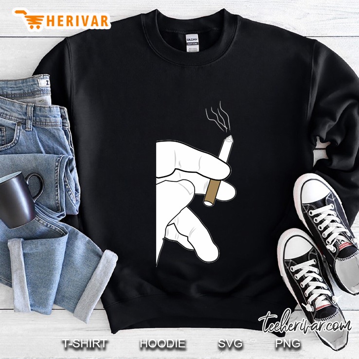 hands holding cigarettes Sweatshirt