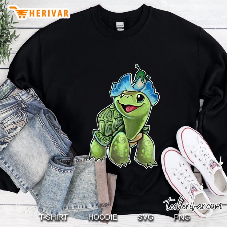 Turtle Flower Hat Sweatshirt