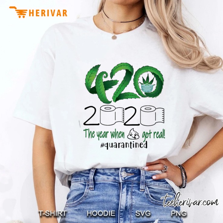 cannabis the year when shit got real Ladies Tee