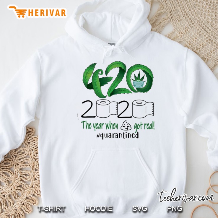 cannabis the year when shit got real Hoodie