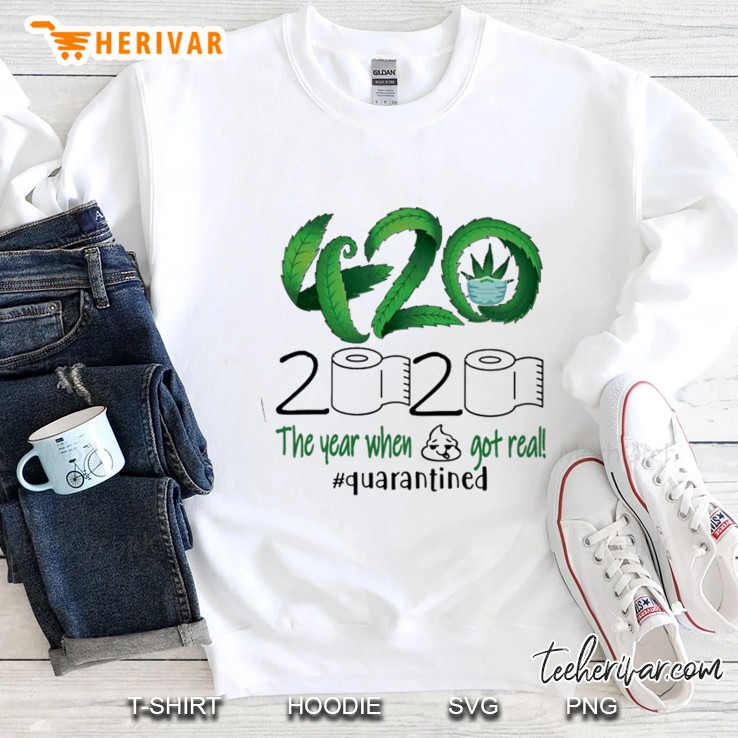cannabis the year when shit got real Sweatshirt