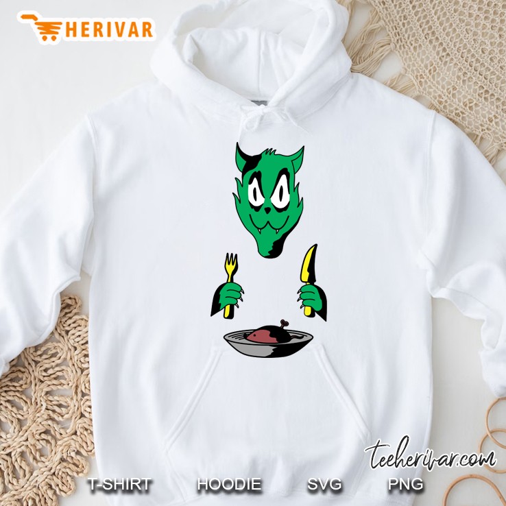 cat dinner Hoodie