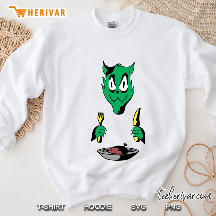 cat dinner Sweatshirt
