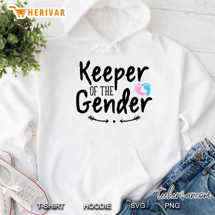keeper of the gender new baby birth announcement Hoodie