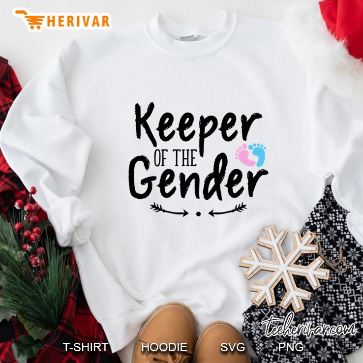 keeper of the gender new baby birth announcement Sweatshirt