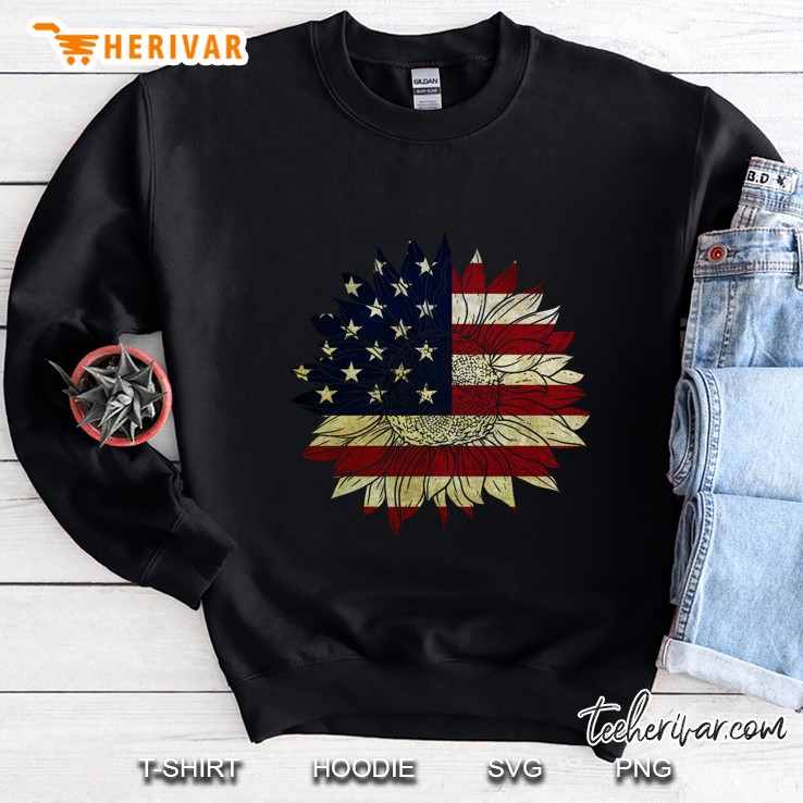 Sunflower American Flag Version Sweatshirt