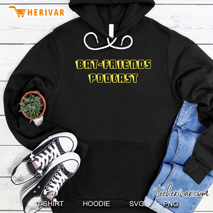 Bat Friends Podcast Logo Hoodie