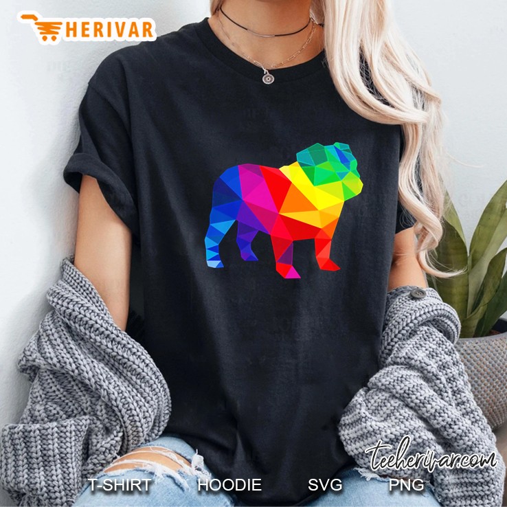 Bulldog Gay Pride Lgbt Ladies Tee