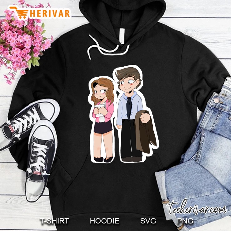 pam & jim from the office Hoodie