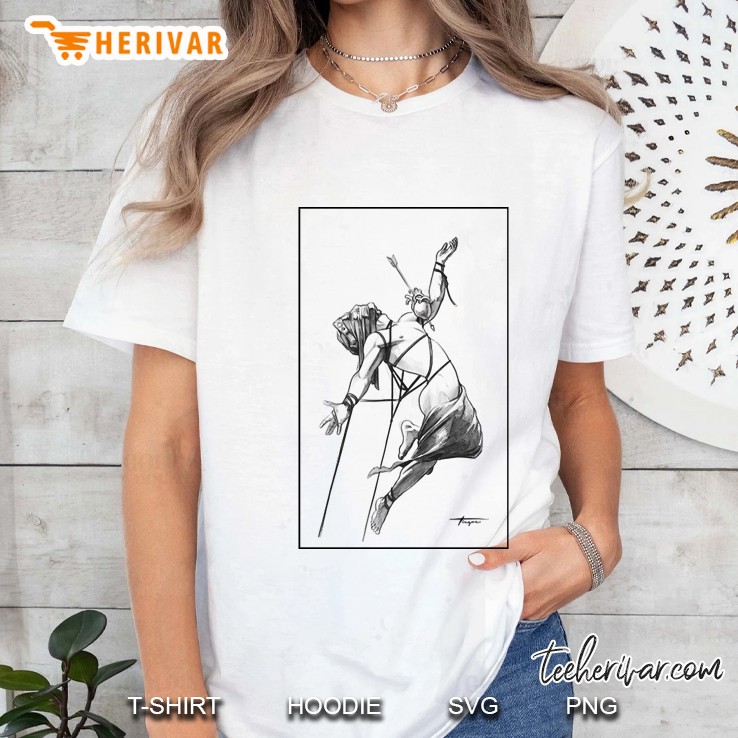 mercy on a chest with a pierced heart Ladies Tee