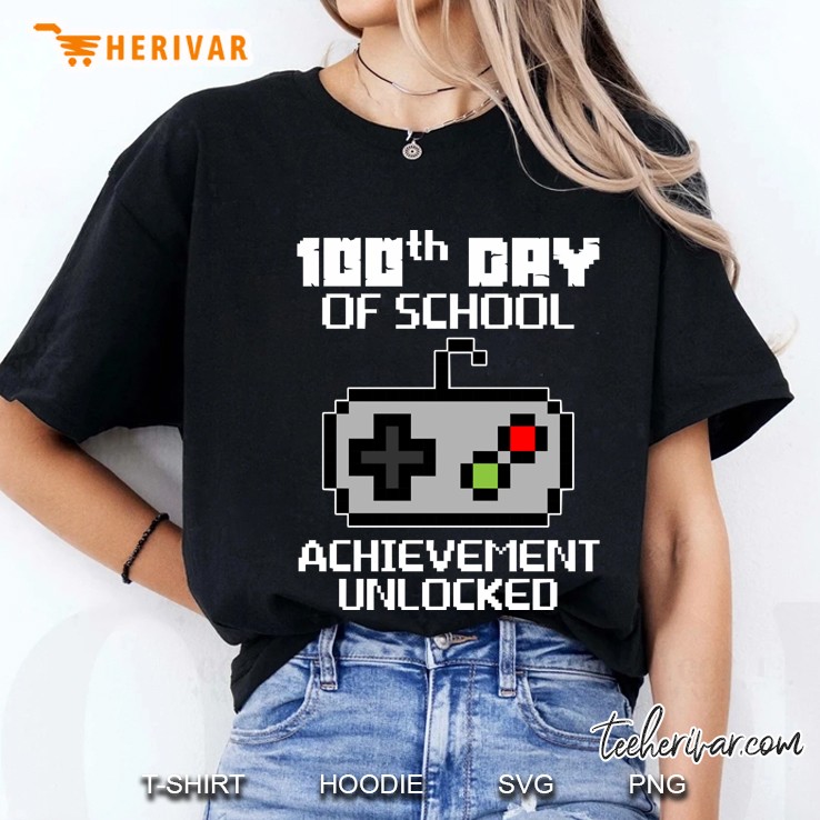 100th day of school boys kids video game gift Ladies Tee