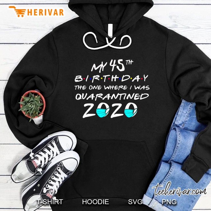 45th birthday facemask mask mask Hoodie