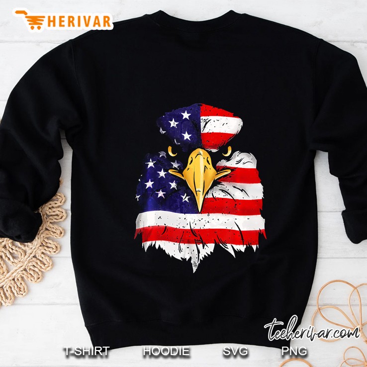 bald eagle american flag 4th of july patriotic freedom usa Sweatshirt