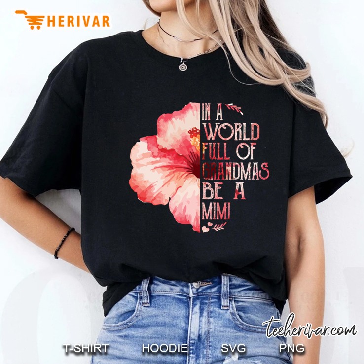 hibiscus flower mimi happy mother&39;s day mug Ladies Tee