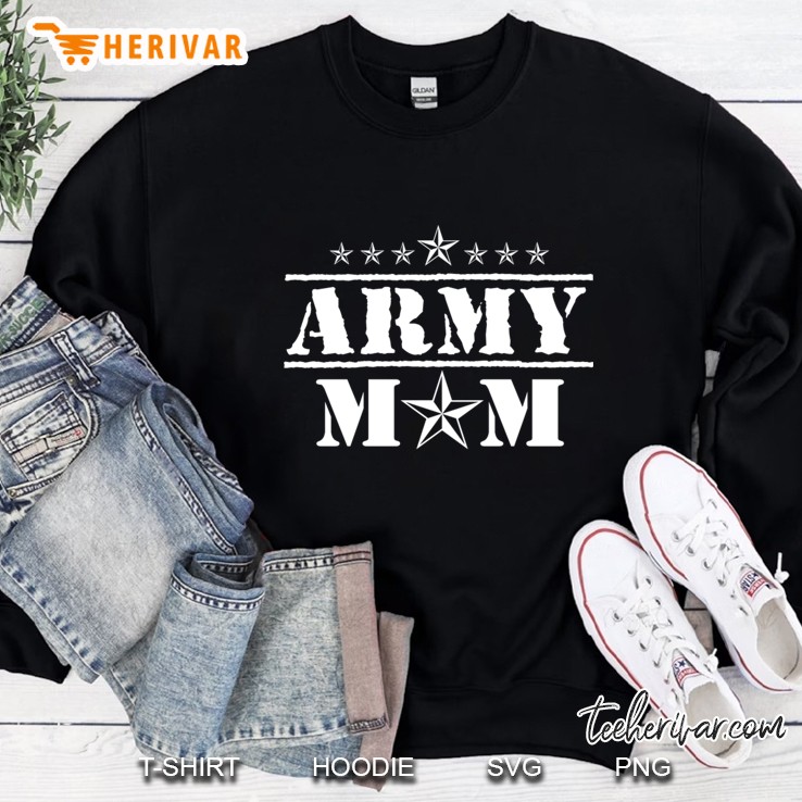 premium proud army mom tshirt military tee support Sweatshirt