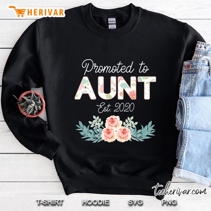 promoted to aunt est 2020 Sweatshirt