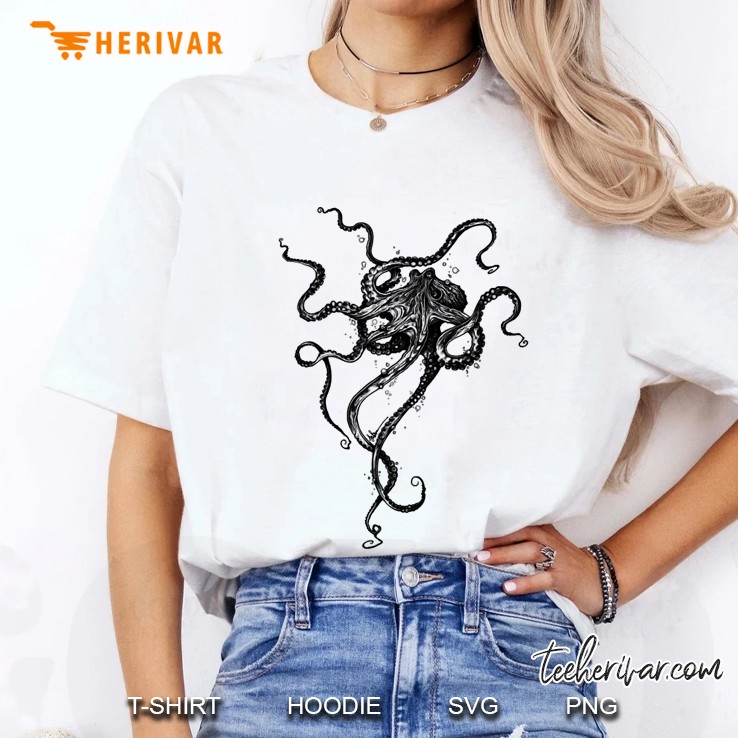 octopus tee fun gift idea Ladies Tee