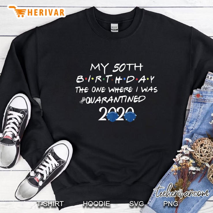 50th birthday shirt, quarantine shirt, the one where i was quarantined 2020 - unisex slim fi Mugs