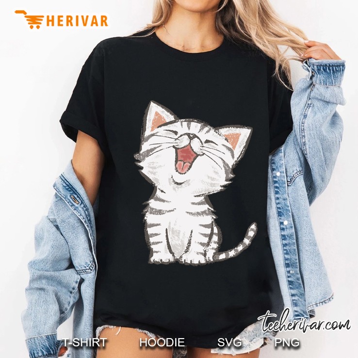 american shorthair happy slim fit Ladies Tee