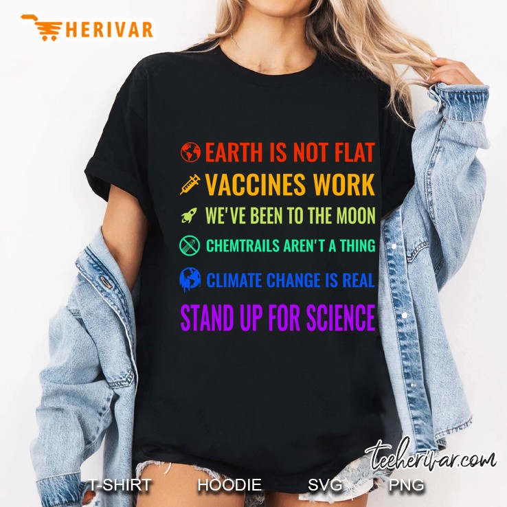 earth is not flat! vaccines work! we've been to the moon! chemtrails aren't a thing! climate Hoodie