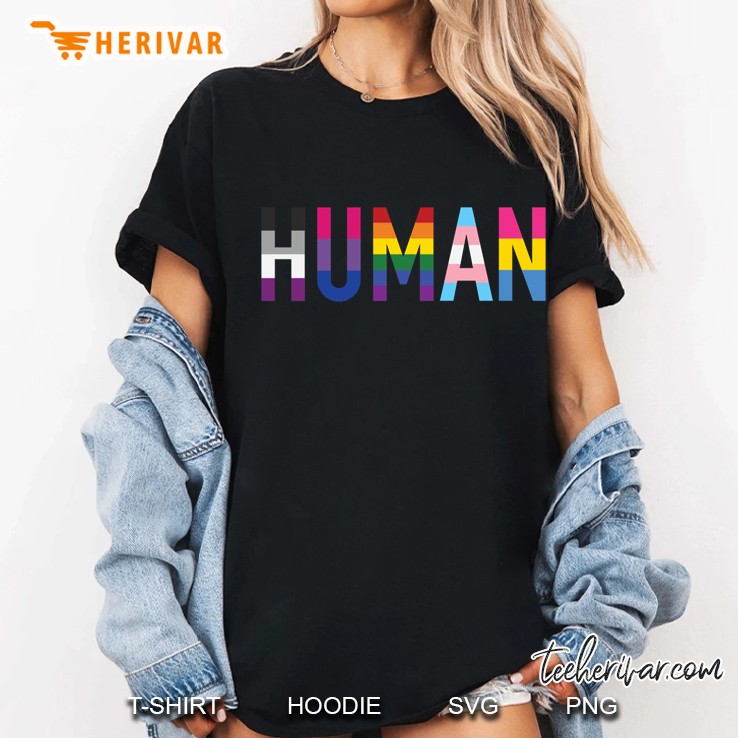 human,various queer flags 1 ver2 Hoodie