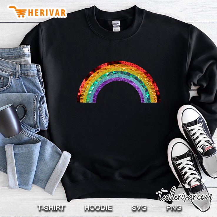 rainbow sequin Sweatshirt