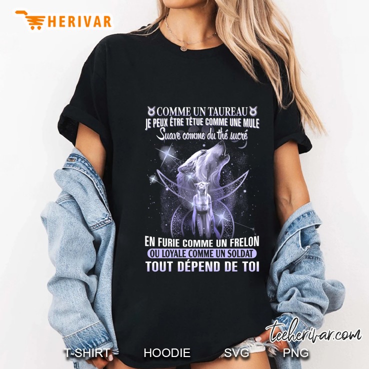 Comme Un Taureau Je Peux Etre Tetue Comme Une Mule Suare Comme Du The Sucre Ladies Tee
