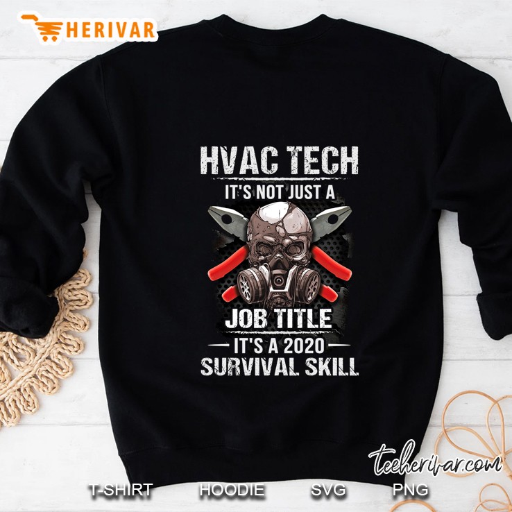 Hvac Tech It's Not Just A Job Title It's A 2020 Survival Skill Skull Version Mugs