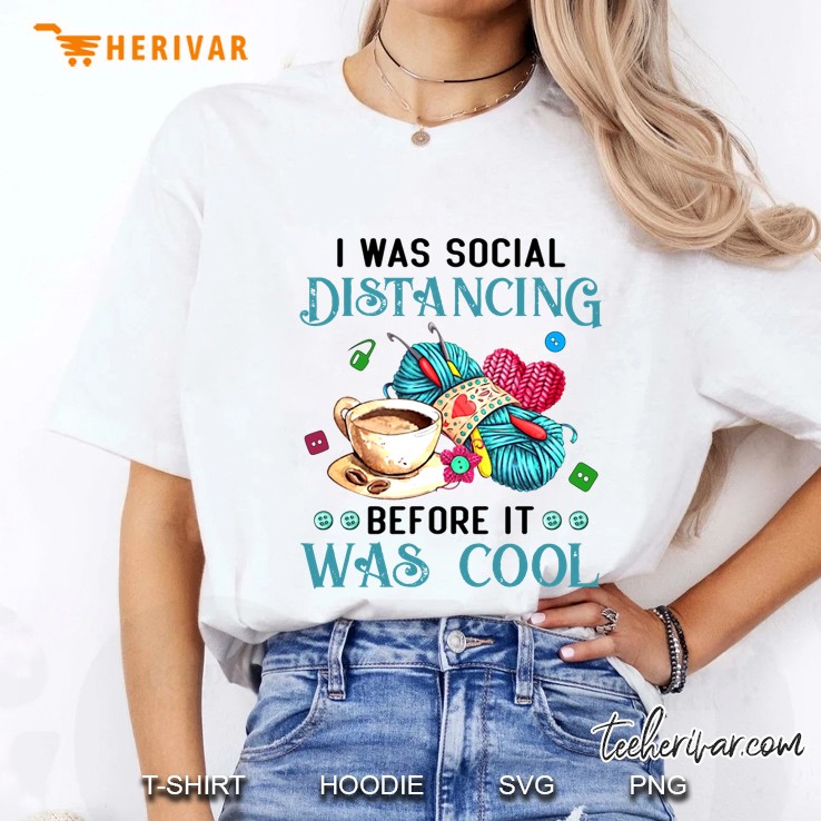 I Was Social Distancing Before It Was Cool Ladies Tee