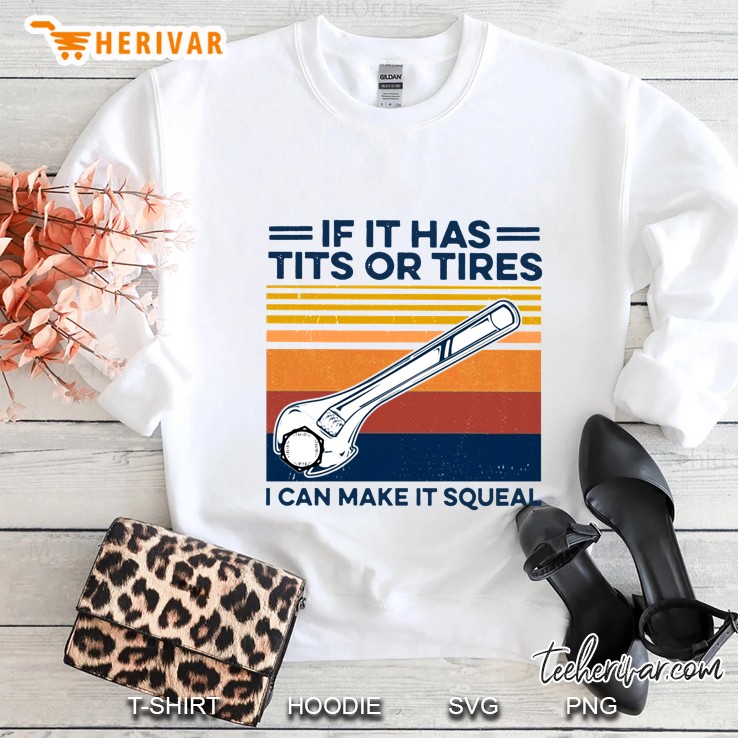 If It Has Tits Or Tires I Can Make It Squeal Vintage Version Sweatshirt