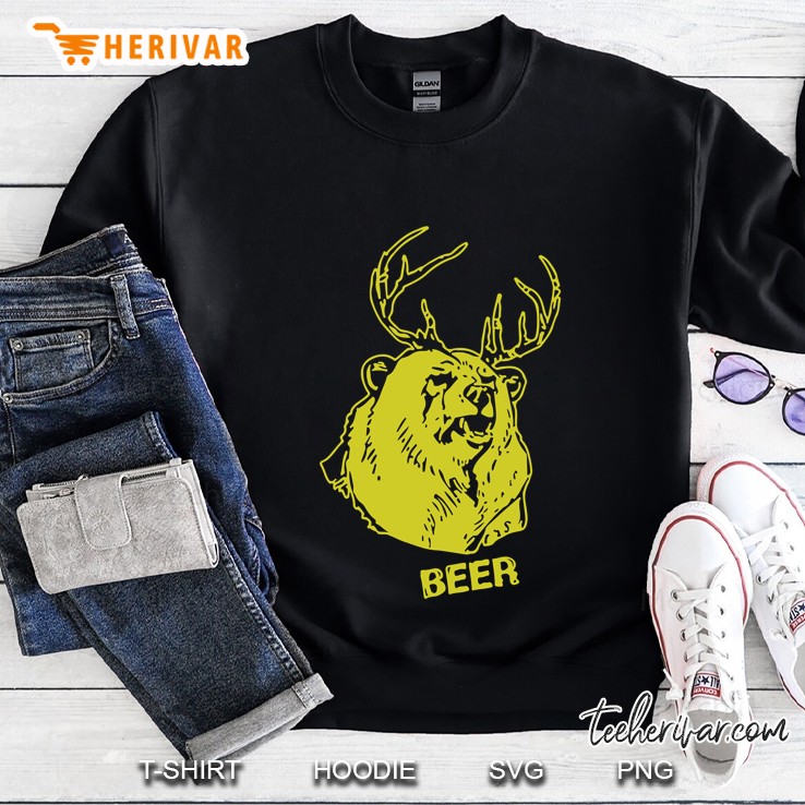macs bear plus deer shirt & more slim fit Sweatshirt