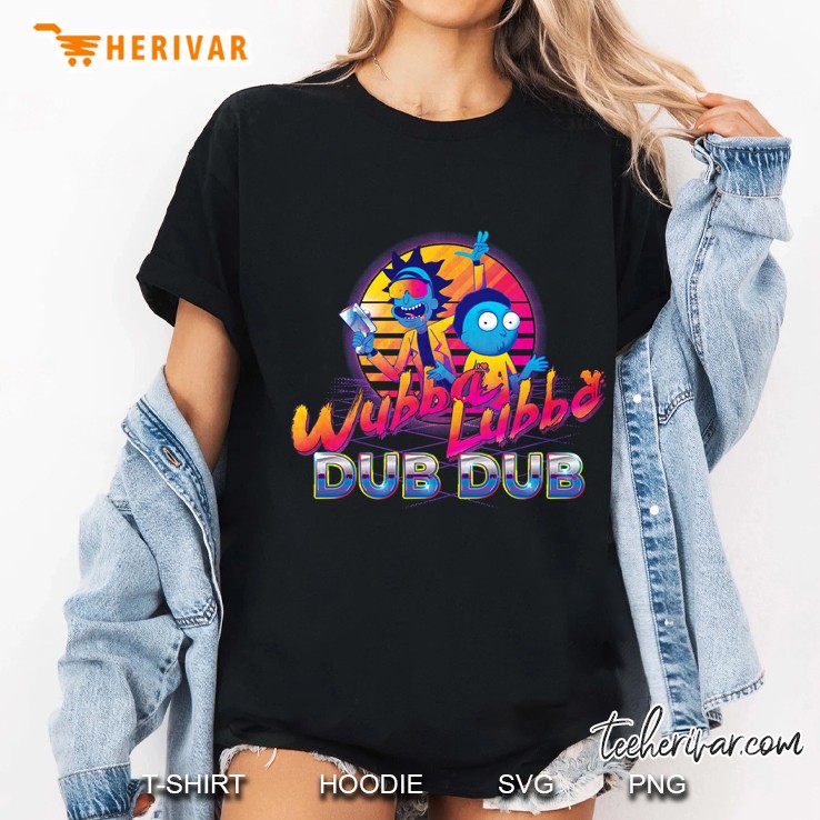 rick and morty neon classic Ladies Tee