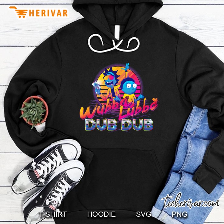rick and morty neon classic Hoodie