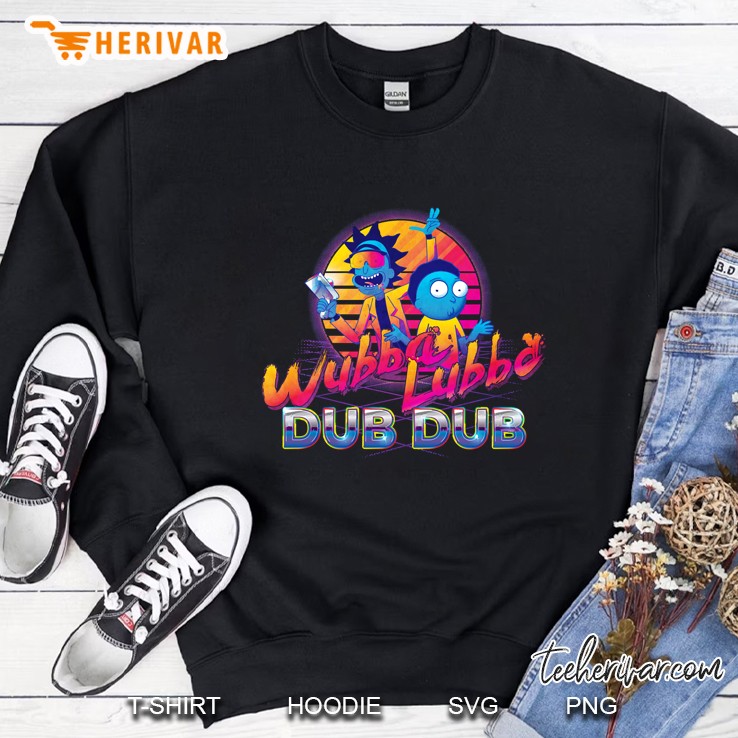 rick and morty neon classic Sweatshirt