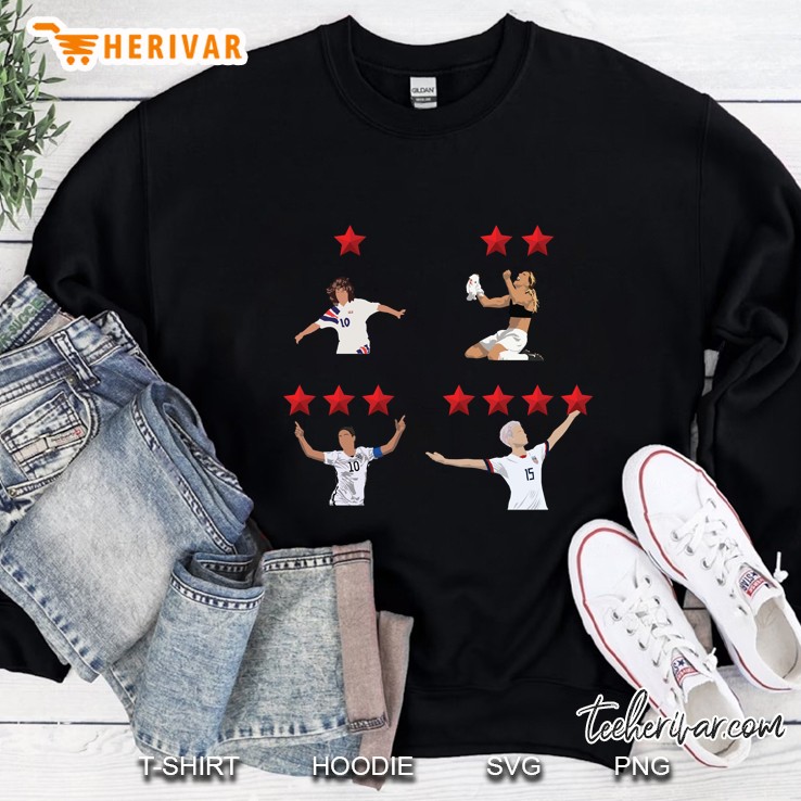 uswnt 4 stars slim fit Sweatshirt