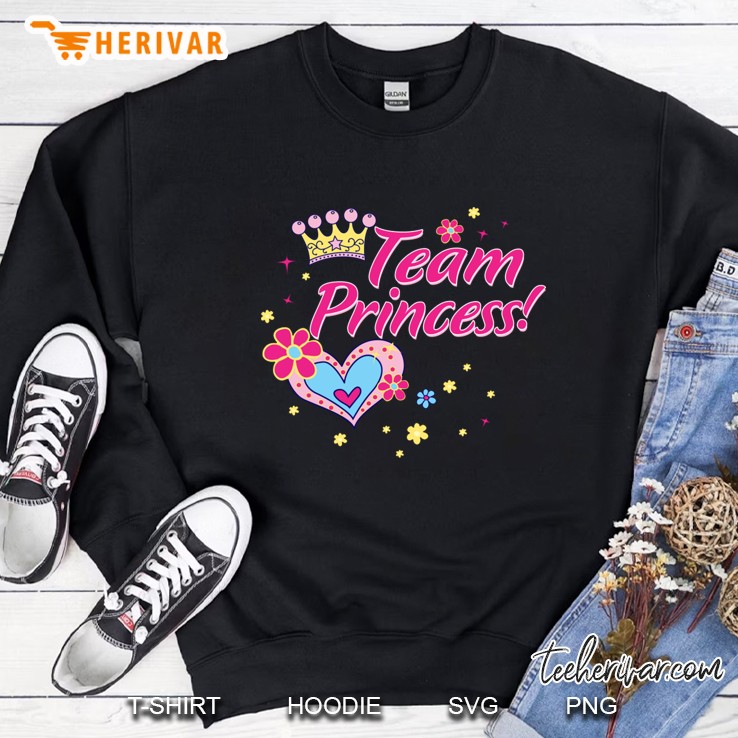 baby gender reveal theme princess team girl pregnant funny Sweatshirt