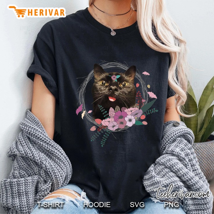 funny cat Ladies Tee
