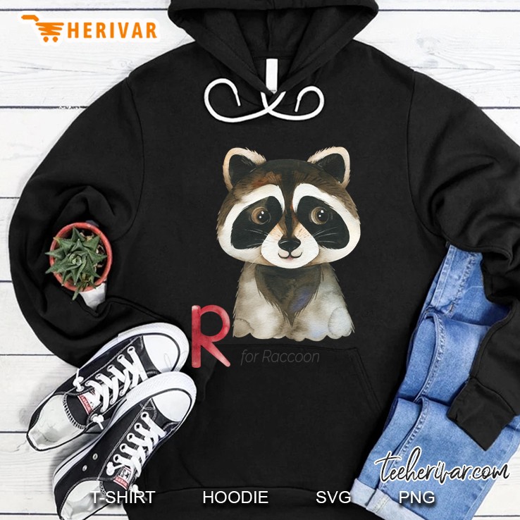 R For Raccoon Hoodie