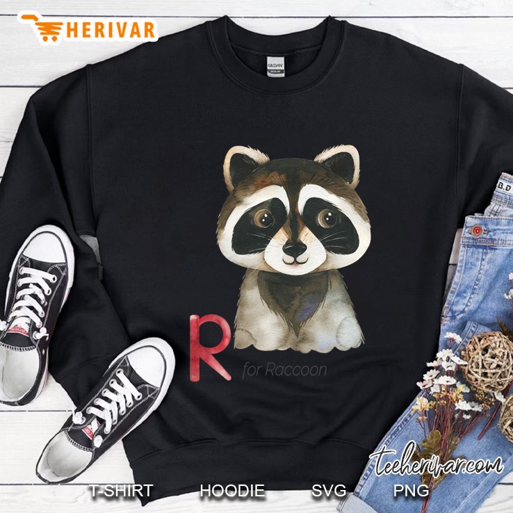 R For Raccoon Sweatshirt