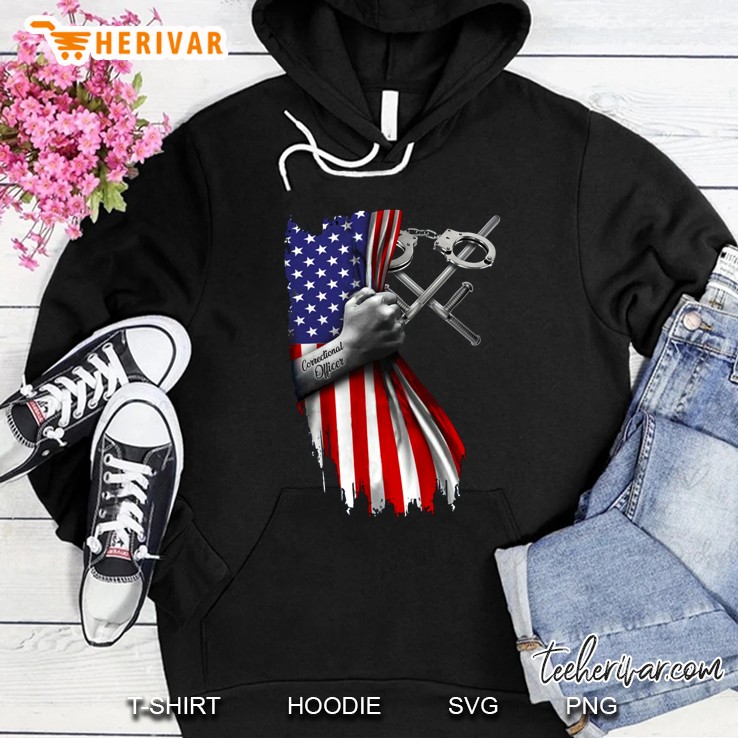 Correctional Officer American Flag Version Hoodie