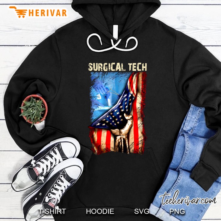 Surgical Tech American Flag Version Hoodie