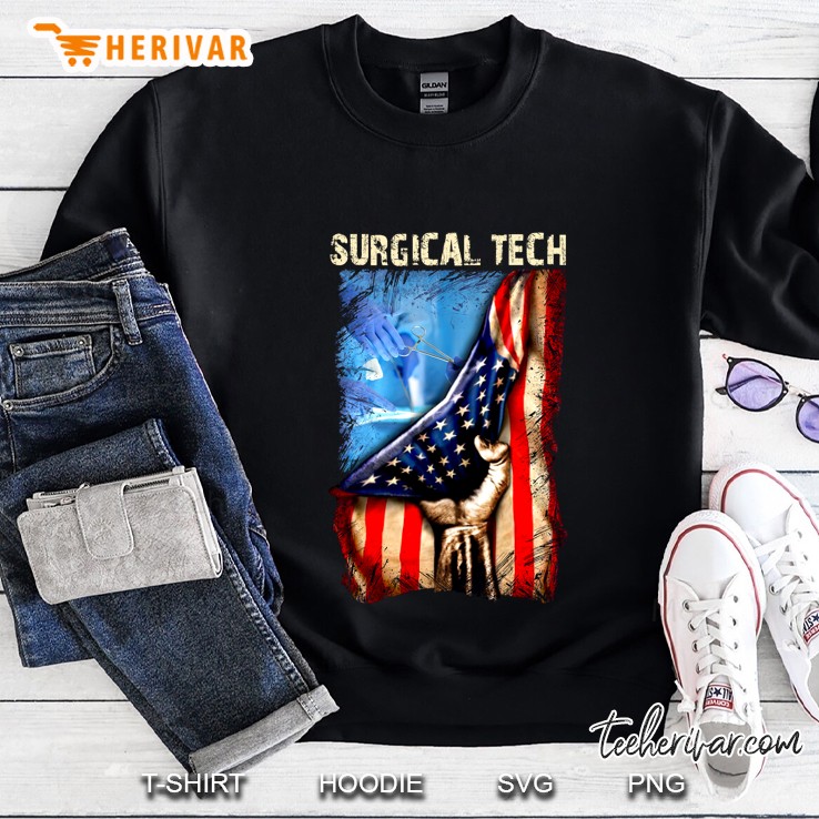 Surgical Tech American Flag Version Sweatshirt
