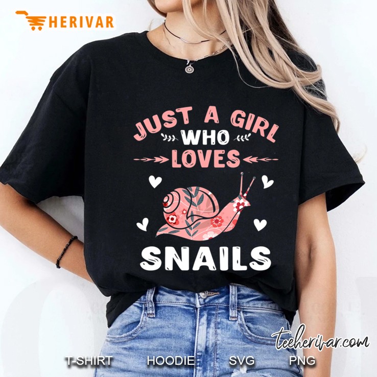 just a girl who loves snails gift snail lover Ladies Tee