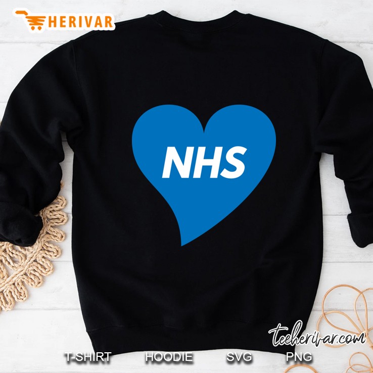 nhs blue heart flag Sweatshirt