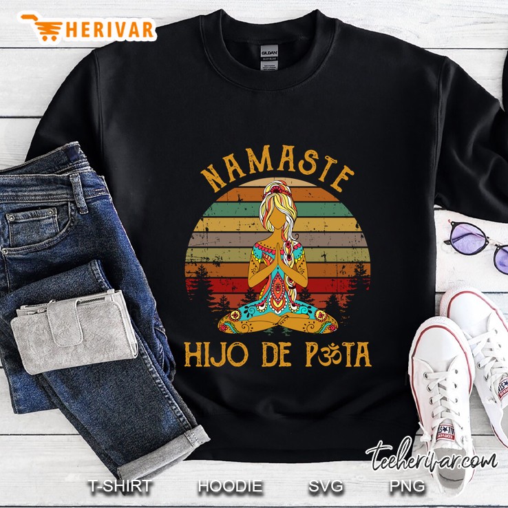 Namaste Hijo De Pata Yoga Girl Vintage Version Sweatshirt