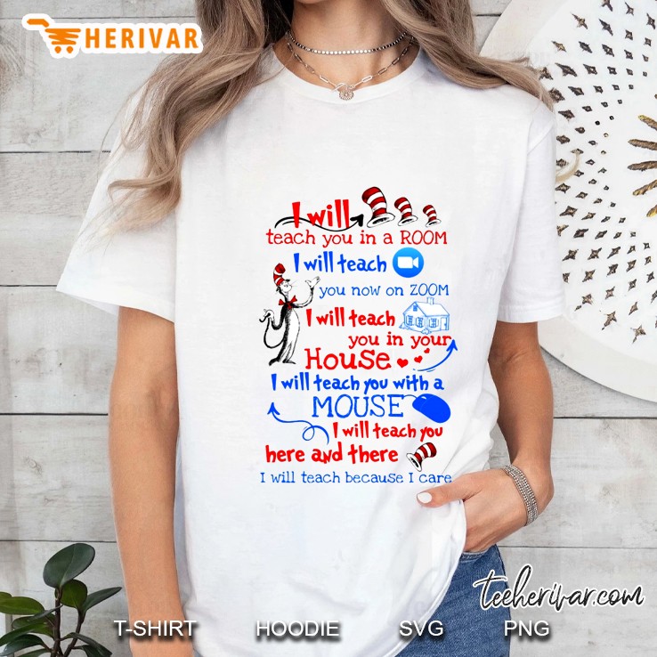 I Will Teach You In The Room I Will Teach You Now On Zoom I Will Teach You Here And There Ladies Tee