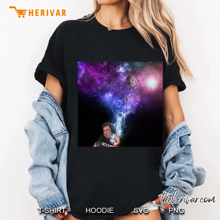elon musk smoking the universe classic Ladies Tee